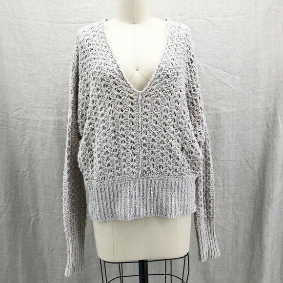 FREE PEOPLE Best Of You Loose Knit V-Neck Sweater - Picture 2 of 7